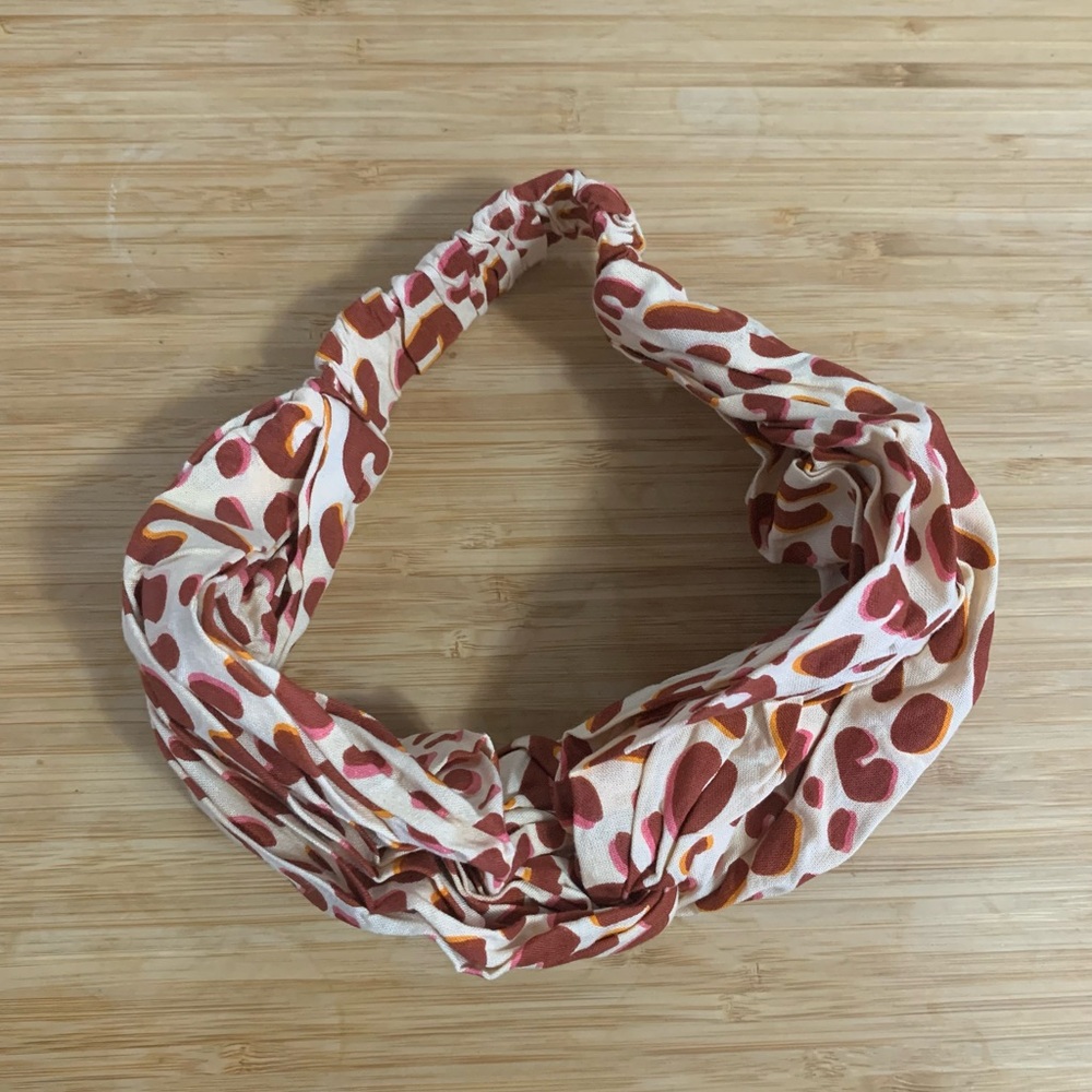 Vintage Noonday Collection Colorful Animal Print Cloth Headband